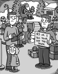 Kan tu vas voir le père Noël