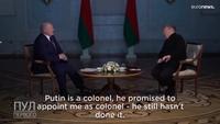 Alexander Lukashenko, le "président" de la Biélorussie attend que Poutine le nomme colonel