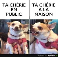 Ta chérie en public...