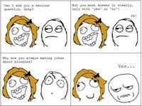 Les blagues sur les blondes