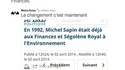 Le changement, c'était maintenant