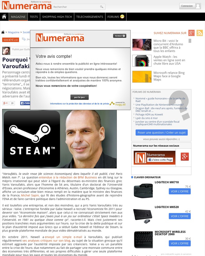 Pourquoi Valve, société étasunienne de jeux vidéos, a engagé 
Yánis Varoufákis pour Steam.