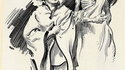 Affiche de 1917 : Prostitution & vampires marchent bras dessus-bras dessous