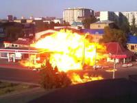 Explosion d'une station essence