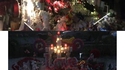 La tombe de Johnny Halumay la nuit