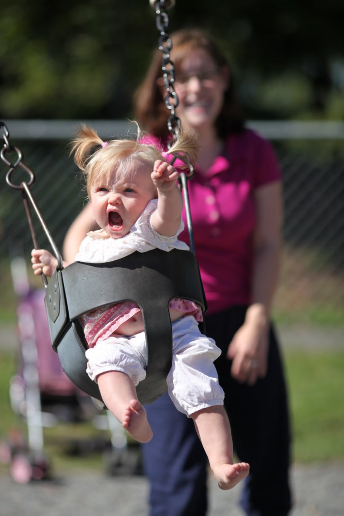 Elle fait la loi dans le park.