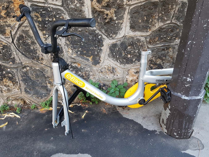 Ca fonctionne bien le vélo-partage à Paris : 
Toi tu prends la roue avant, toi la selle, moi la roue arrière et le reste pour Magnu...
