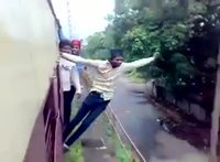 Train surfing