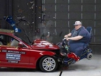 Essai de choc automobile