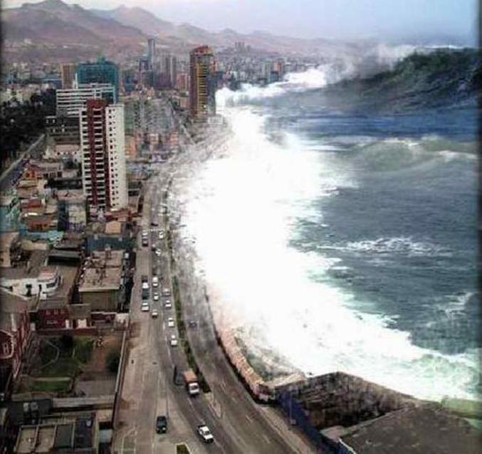Un Tsunami en bord de ville
