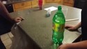 Father shows his daughter magic trick 