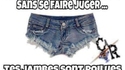 Pas moyen de mettre un mini short sans se faire juger