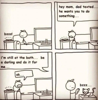 Un sms de Papa