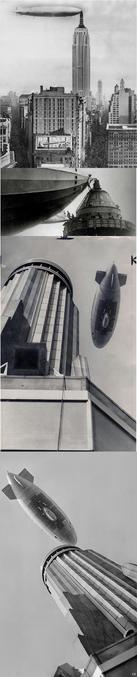 En 1931, des compagnies aériennes américaines envisagèrent sérieusement de créer une escale pour leurs propres dirigeables en haut de l'Empire state building de New-York. Outre le vent toujours assez important en altitude pour des manoeuvres délicates, la catastrophe du zeppelin "Hindenburg" 6 ans plus tard mis fin à ces élucubrations.