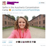 Selfie à Auschwitz