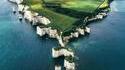 Les Old Harry Rocks dans le Dorset, Cornouailles du sud.