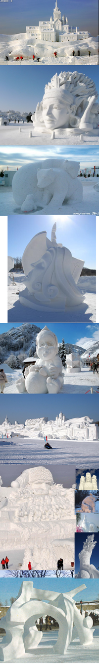 Sculptures de neige
