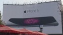Publicité bien placée pour l'iPhone 6