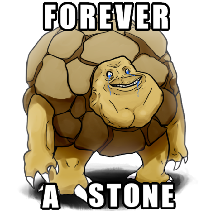 a stone.