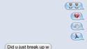 Message de sa copine