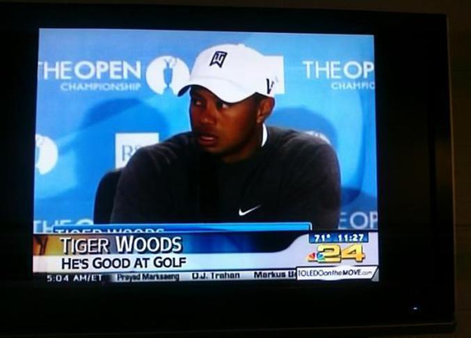A propos de Tiger Woods.
