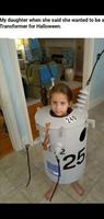 Sa fille voulait être déguisée en transformer pour Halloween 