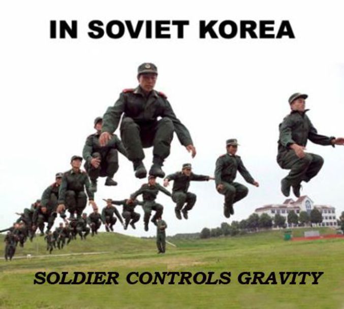 En Corée, les soldats contrôlent la gravité.