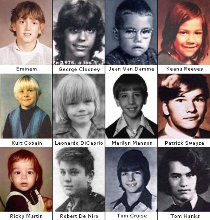 Des photos de célébrités quand elles étaient enfants.