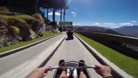 Descente en luge en Nouvelle-Zélande