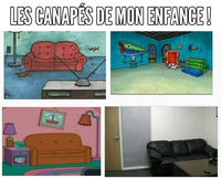 Les canapés de mon enfance