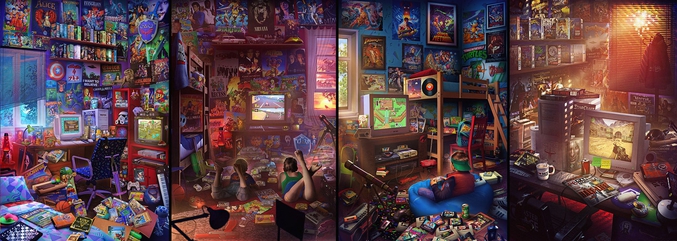 Gamers, geek et autres nostalgiques des jeux vidéos, retrouvez chez cet artiste l'univers de votre jeunesse perdue !
https://rachidlotf.com/