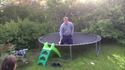 Papa fait du trampoline