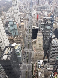 New York quasi vide hier après-midi