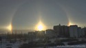 Un parhélie filmé dans le ciel de Moscou