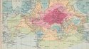 Carte des distances isochrones depuis Londres (1914)