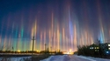 Piliers de lumière en Russie
