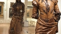 Statue double face de Méphistophélès et de Marguerite