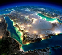 La Péninsule Arabique vue du ciel