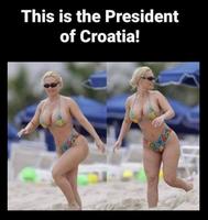 L’ex présidente de la Croatie . 