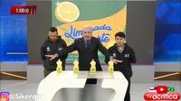 Concours de descente de limonade en moins d'une minute