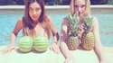 Pastèques et ananas