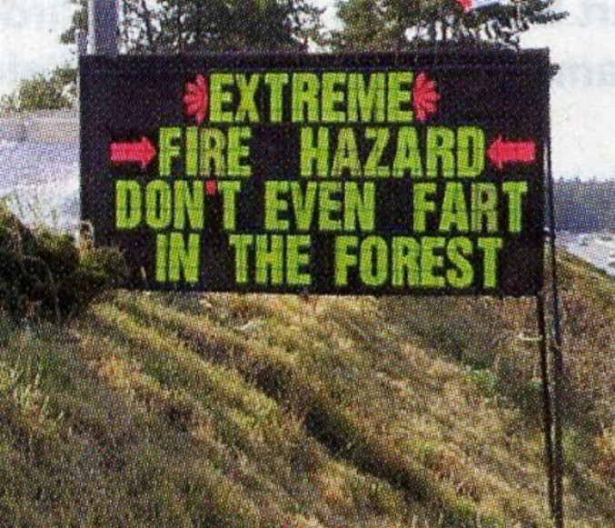 Ne pétez pas en forêt !