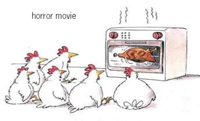 Film d'horreur pour poulet.