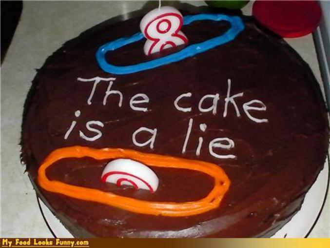Le gâteau est un mensonge.