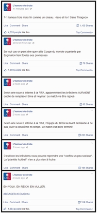 Le match Brésil - Allemagne vu par HDD