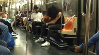 Un batteur dans le metro