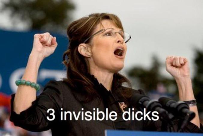 Three invisible dicks !