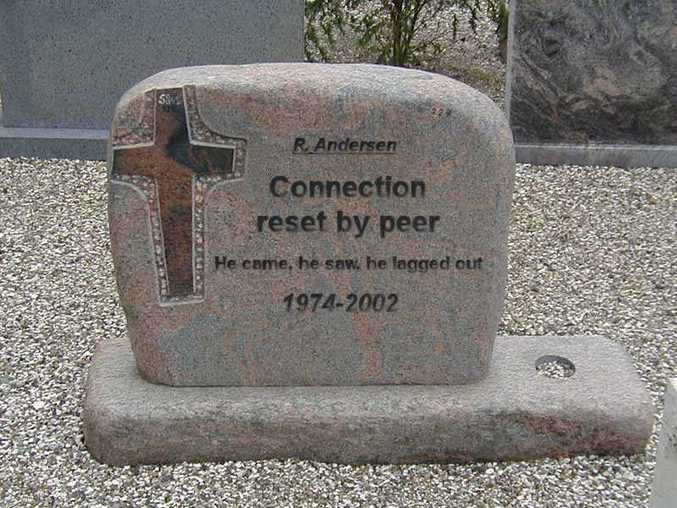 Mort d'un reset by peer