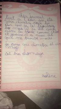 Journal intime d'une petite fille de 8 ans