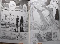 un passage normal dans ce manga ( lire les cases de droites à gauche, de haut en bas)
